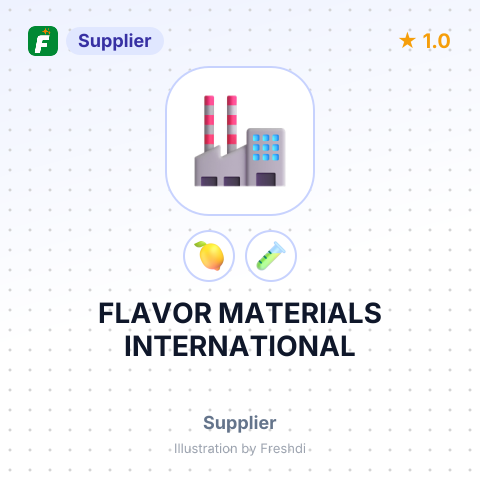 FLAVOR MATERIALS INTERNATIONAL – summary card, no photo uploaded yet