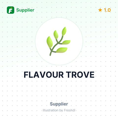 FLAVOUR TROVE – summary card, no photo uploaded yet