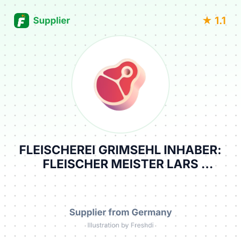 FLEISCHEREI GRIMSEHL INHABER: FLEISCHER MEISTER LARS GRIMSEHL – summary card, no photo uploaded yet