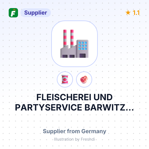 FLEISCHEREI UND PARTYSERVICE BARWITZKI GMBH – summary card, no photo uploaded yet