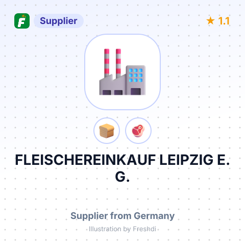 FLEISCHEREINKAUF LEIPZIG E. G. – summary card, no photo uploaded yet