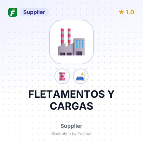 FLETAMENTOS Y CARGAS – summary card, no photo uploaded yet