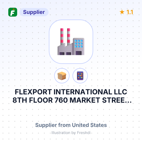 FLEXPORT INTERNATIONAL LLC 8TH FLOOR 760 MARKET STREET SAN FRANCISCO,C A 94102 UNITED STATES A/A/C KIKDS AROUND THE WORLD, INC. – summary card, no photo uploaded yet