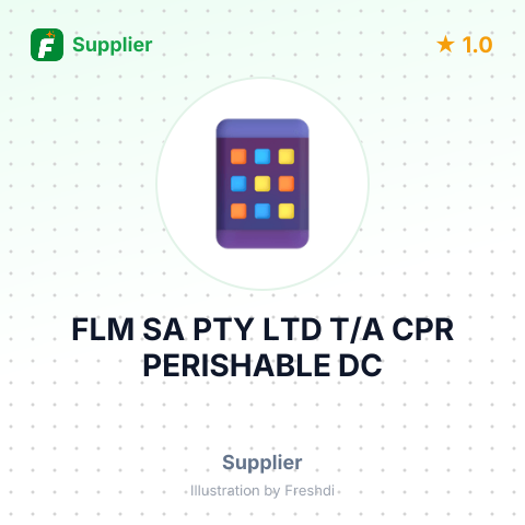 FLM SA PTY LTD T/A CPR PERISHABLE DC – summary card, no photo uploaded yet