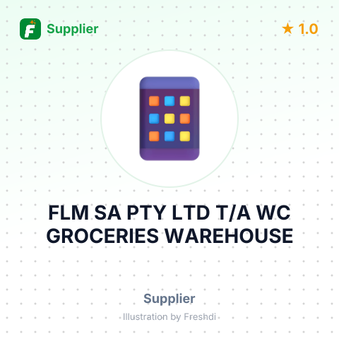 FLM SA PTY LTD T/A WC GROCERIES WAREHOUSE – summary card, no photo uploaded yet