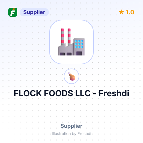 FLOCK FOODS LLC – summary card, no photo uploaded yet