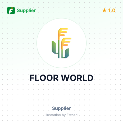 FLOOR WORLD – summary card, no photo uploaded yet