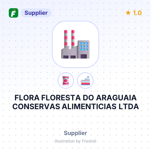 FLORA FLORESTA DO ARAGUAIA CONSERVAS ALIMENTICIAS LTDA – summary card, no photo uploaded yet