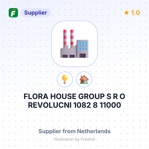 FLORA HOUSE GROUP S R O REVOLUCNI 1082 8 11000 PRAHA CZECH REPUBLICWESTLAND HOLLAND – summary card, no photo uploaded yet