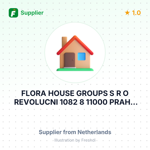 FLORA HOUSE GROUPS S R O REVOLUCNI 1082 8 11000 PRAHA CZECH REPUBLIC HONSELERSDIJK 2675 SE – summary card, no photo uploaded yet