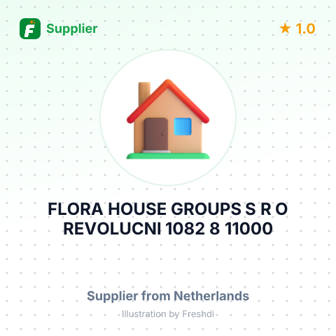 FLORA HOUSE GROUPS S R O REVOLUCNI 1082 8 11000 PRAHA CZECH REPUBLICHONSELERSDIJK 2675 SE WE – summary card, no photo uploaded yet