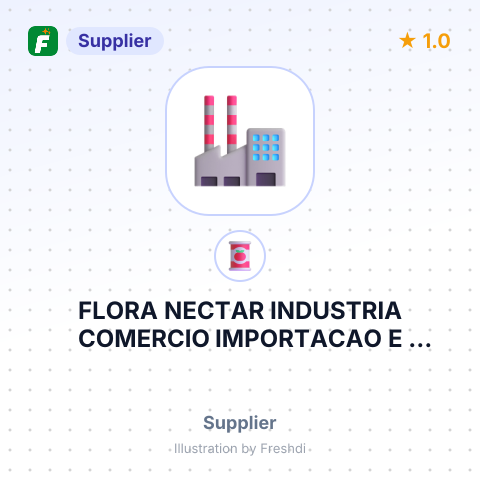 FLORA NECTAR INDUSTRIA COMERCIO IMPORTACAO E EXPORTACAO – summary card, no photo uploaded yet
