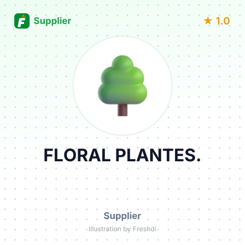 FLORAL PLANTES. – summary card, no photo uploaded yet
