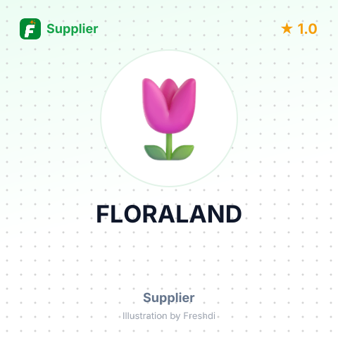 FLORALAND – summary card, no photo uploaded yet