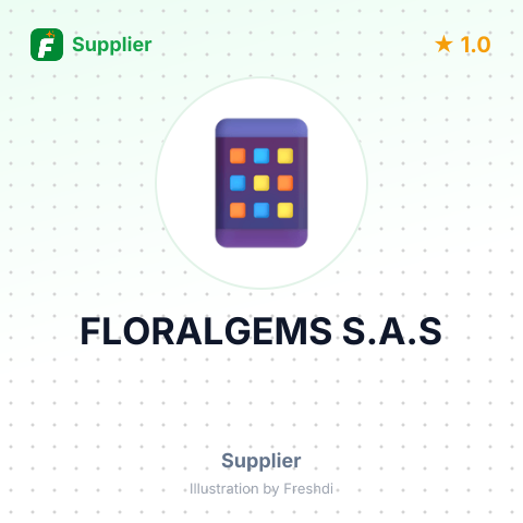 FLORALGEMS S.A.S – summary card, no photo uploaded yet