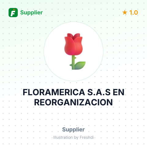 FLORAMERICA S.A.S EN REORGANIZACION – summary card, no photo uploaded yet