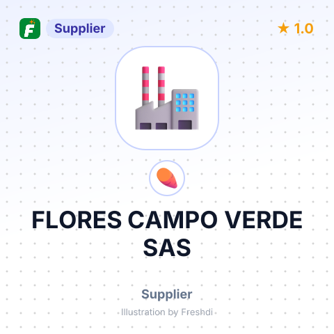 FLORES CAMPO VERDE SAS – summary card, no photo uploaded yet
