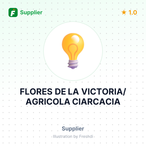 FLORES DE LA VICTORIA/AGRICOLA CIARCACIA – summary card, no photo uploaded yet