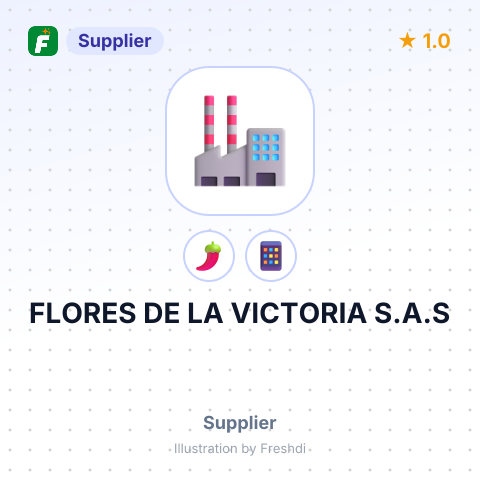 FLORES DE LA VICTORIA S.A.S – summary card, no photo uploaded yet