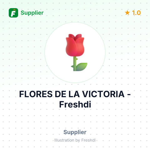 FLORES DE LA VICTORIA – summary card, no photo uploaded yet