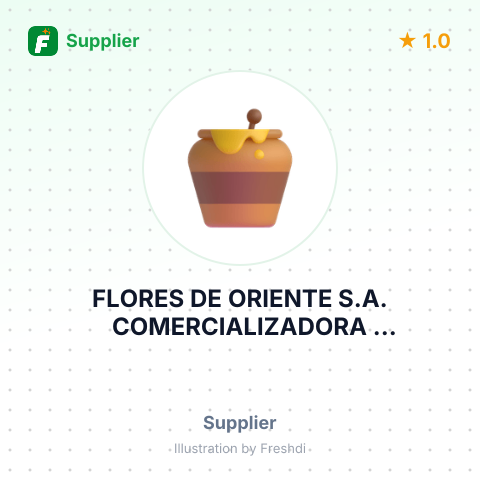 FLORES DE ORIENTE S.A. COMERCIALIZADORA INTERNACIONAL – summary card, no photo uploaded yet