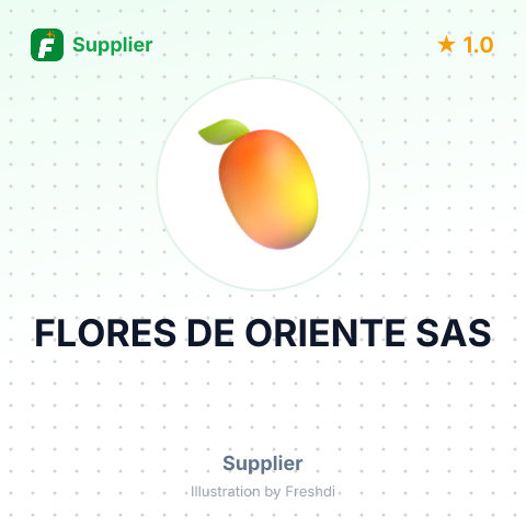 FLORES DE ORIENTE SAS – summary card, no photo uploaded yet