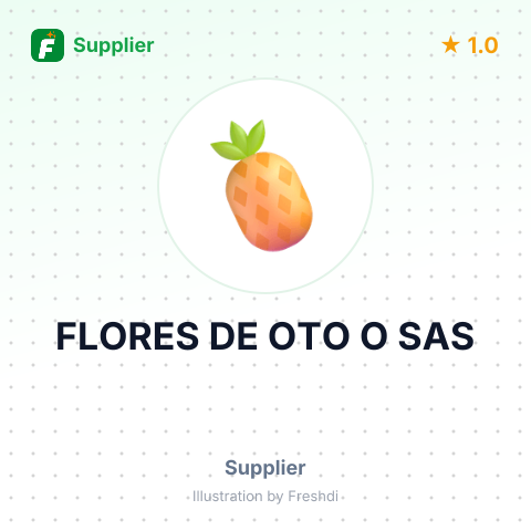 FLORES DE OTO O SAS – summary card, no photo uploaded yet