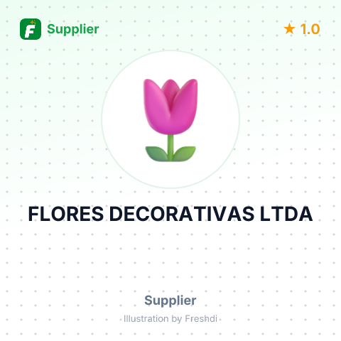 FLORES DECORATIVAS LTDA – summary card, no photo uploaded yet
