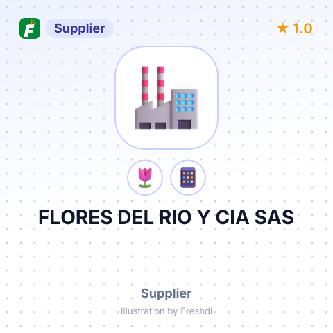 FLORES DEL RIO Y CIA SAS – summary card, no photo uploaded yet