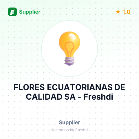 FLORES ECUATORIANAS DE CALIDAD SA – summary card, no photo uploaded yet