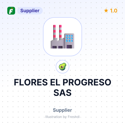 FLORES EL PROGRESO SAS – summary card, no photo uploaded yet