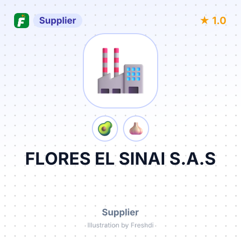 FLORES EL SINAI S.A.S – summary card, no photo uploaded yet