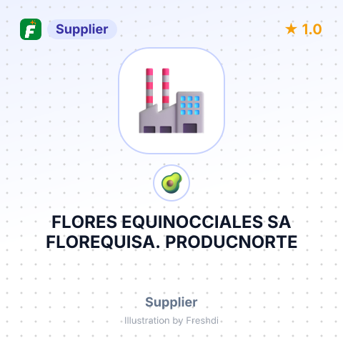 FLORES EQUINOCCIALES SA FLOREQUISA. PRODUCNORTE – summary card, no photo uploaded yet