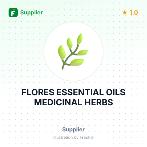 FLORES ESSENTIAL OILS MEDICINAL HERBS – summary card, no photo uploaded yet