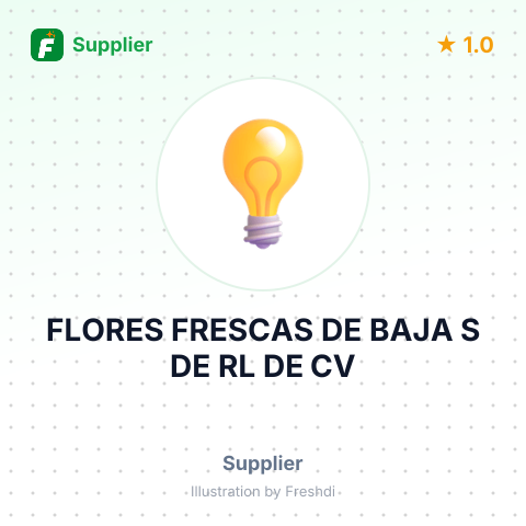 FLORES FRESCAS DE BAJA S DE RL DE CV – summary card, no photo uploaded yet