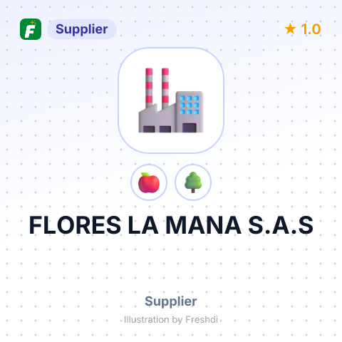 FLORES LA MANA S.A.S – summary card, no photo uploaded yet