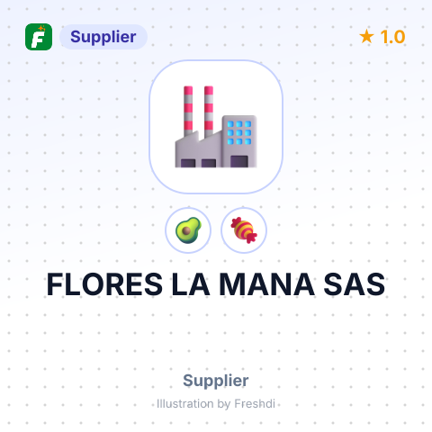 FLORES LA MANA SAS – summary card, no photo uploaded yet