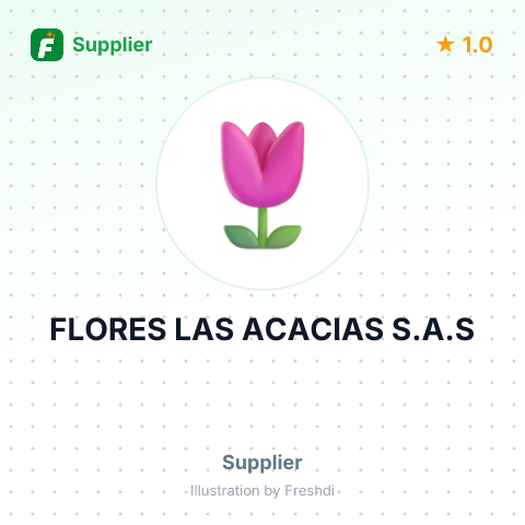 FLORES LAS ACACIAS S.A.S – summary card, no photo uploaded yet