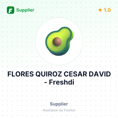 FLORES QUIROZ CESAR DAVID – summary card, no photo uploaded yet