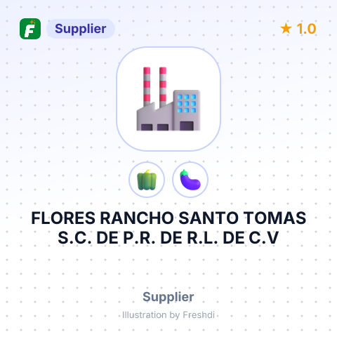 FLORES RANCHO SANTO TOMAS S.C. DE P.R. DE R.L. DE C.V – summary card, no photo uploaded yet