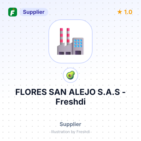 FLORES SAN ALEJO S.A.S – summary card, no photo uploaded yet