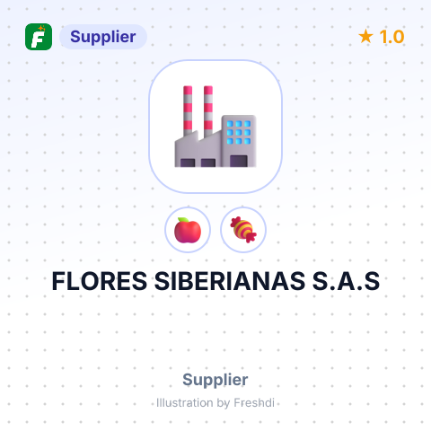 FLORES SIBERIANAS S.A.S – summary card, no photo uploaded yet
