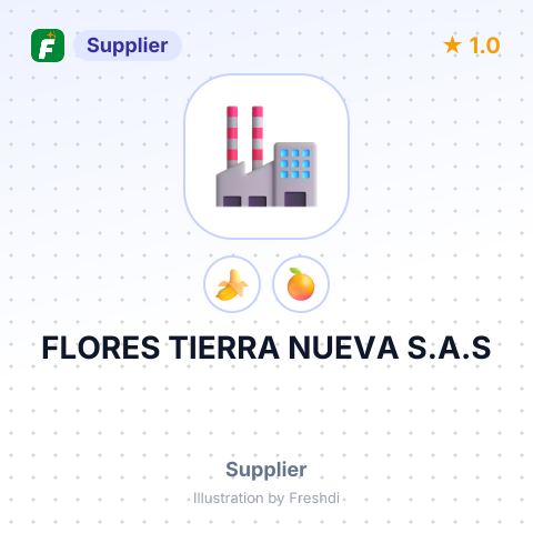 FLORES TIERRA NUEVA S.A.S – summary card, no photo uploaded yet