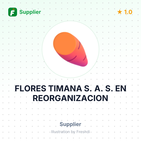 FLORES TIMANA S. A. S. EN REORGANIZACION – summary card, no photo uploaded yet