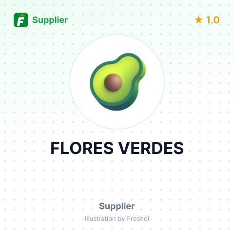 FLORES VERDES – summary card, no photo uploaded yet