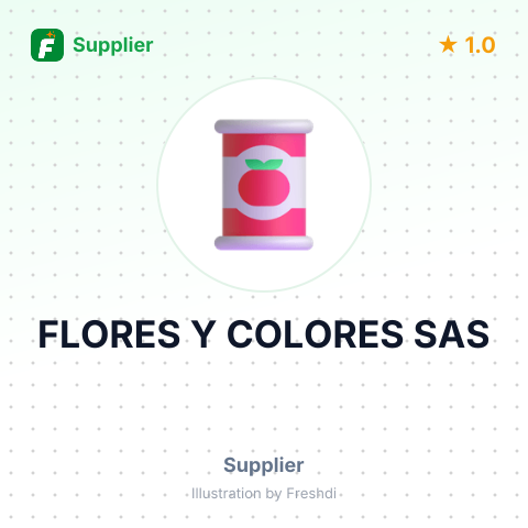 FLORES Y COLORES SAS – summary card, no photo uploaded yet