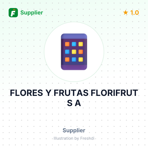 FLORES Y FRUTAS FLORIFRUT S A – summary card, no photo uploaded yet