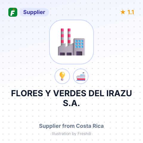 FLORES Y VERDES DEL IRAZU S.A. – summary card, no photo uploaded yet