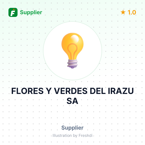 FLORES Y VERDES DEL IRAZU SA – summary card, no photo uploaded yet