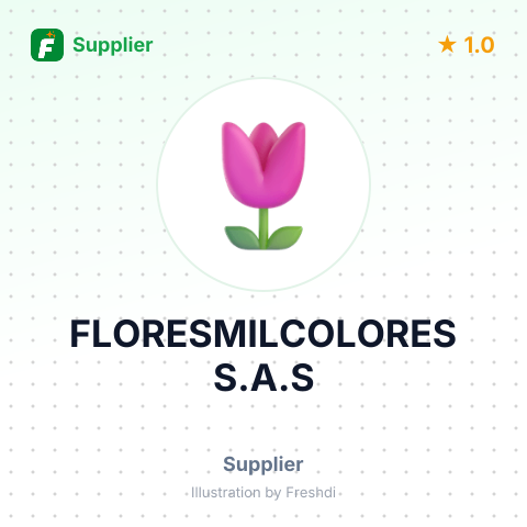FLORESMILCOLORES S.A.S – summary card, no photo uploaded yet